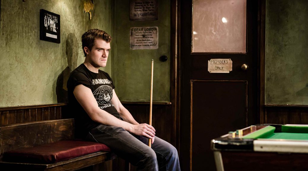 Ciarán Owens as Jimmy in A Handful of Stars at Theatre503 Photographer Richard Davenport