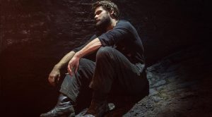 Christian Cooke in Knives in Hens at the Donmar Warehouse Photo by Marc Brenner