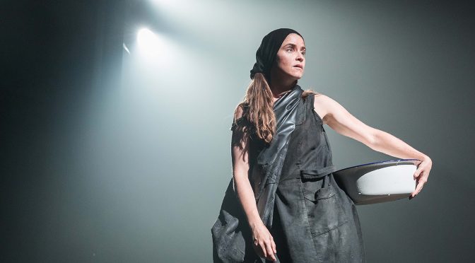 Judith Roddy in Knives in Hens at the Donmar Warehouse Photo by Marc Brenner