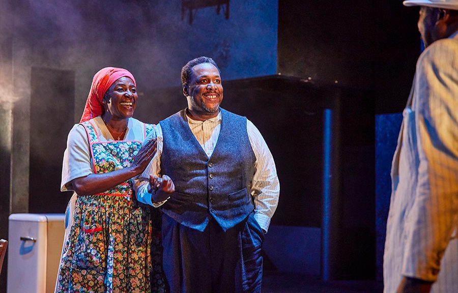 Sharon D Clarke and Wendell Pierce in Death of a Salesman