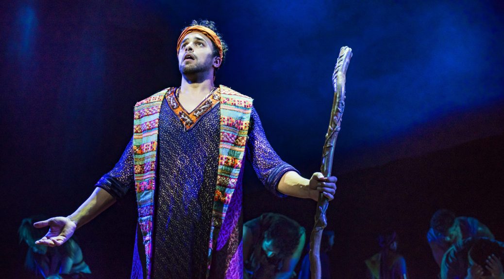 Luke Brady as Moses in The Prince of Egypt, credit Matt Crockett ©DWA LLC