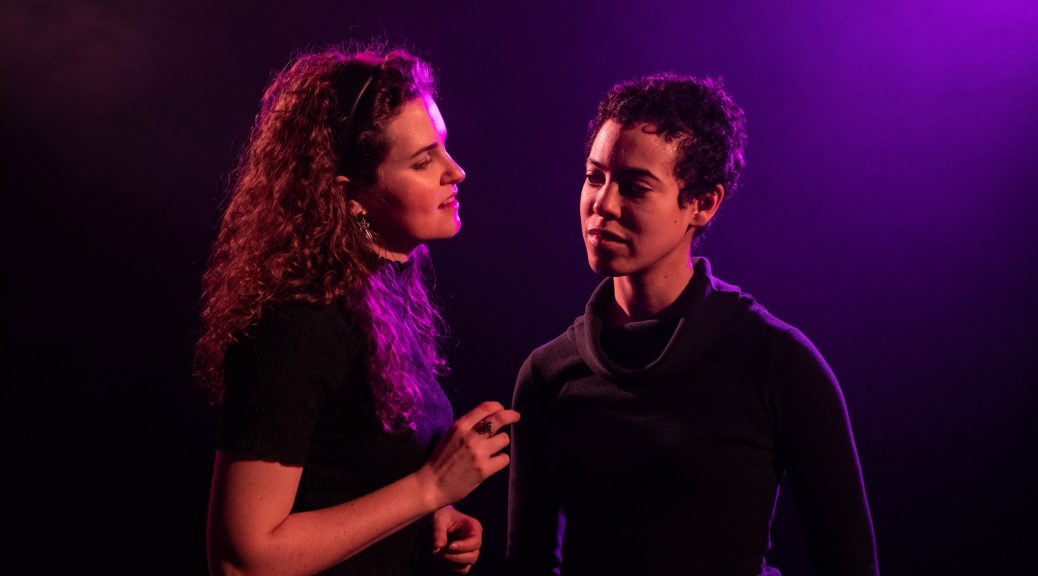 Heather Wilkins and EM Williams in V & V at the Vault Festival