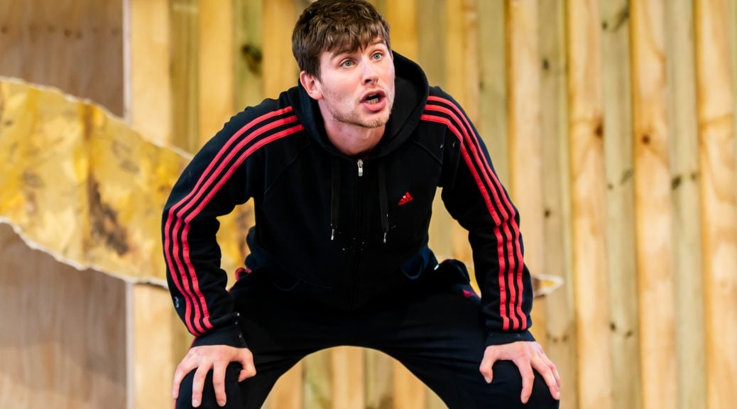 Conor Lowson in Scab at the Arcola Theatre