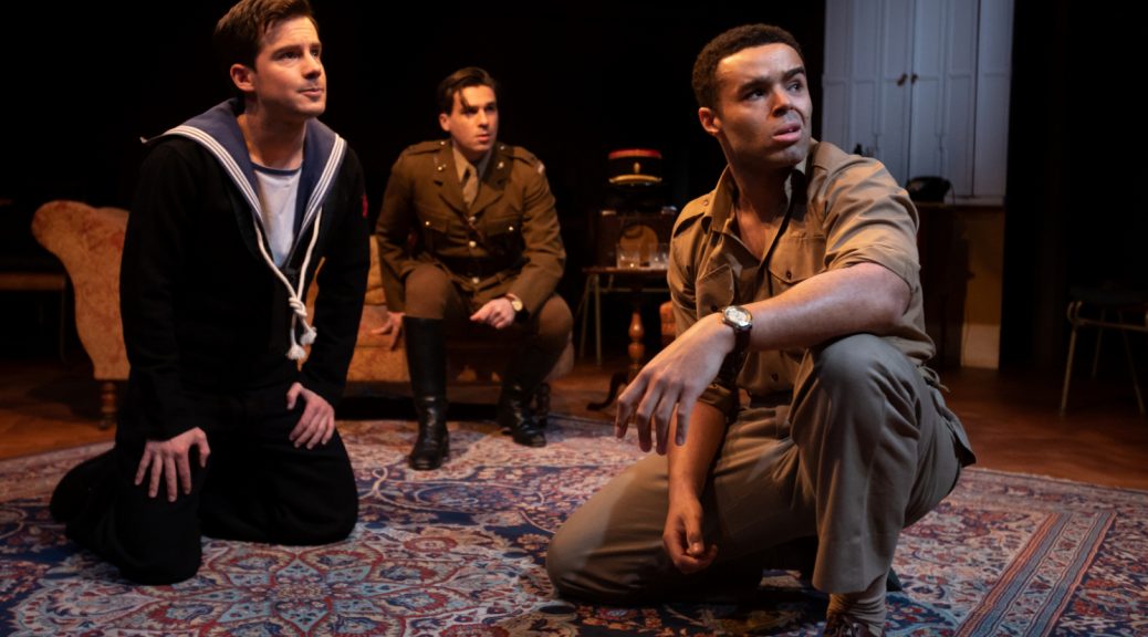 Philip Labey, Jordan Mifsúd and Conor Glean in While the Sun Shines - photo by Ali Wright