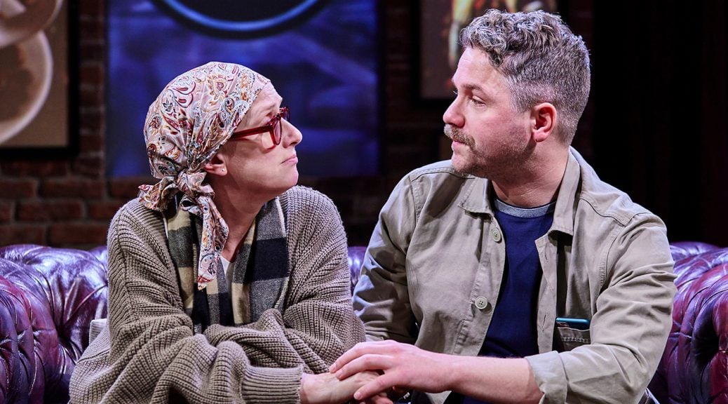 Jenna Russell and David Ames in Steve at the Seven Dials Playhouse credit The Other Richard