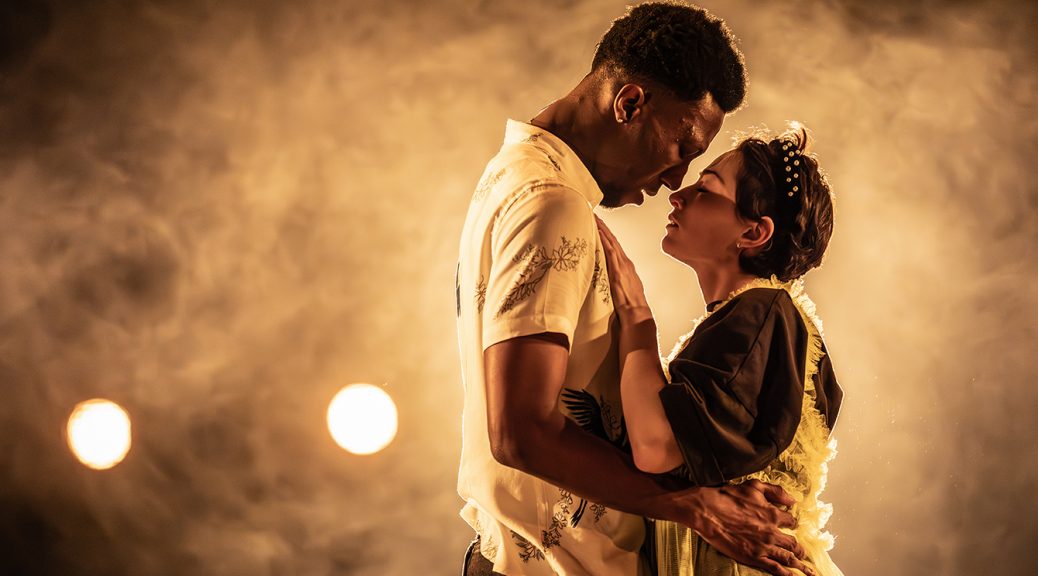 Natalie Kimmerling and Zacchaeus Kayode in The Glass Menagerie